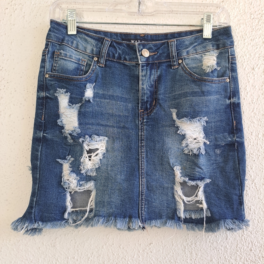 😀WAX JEAN LOS ANGELES DENIM SKIRT